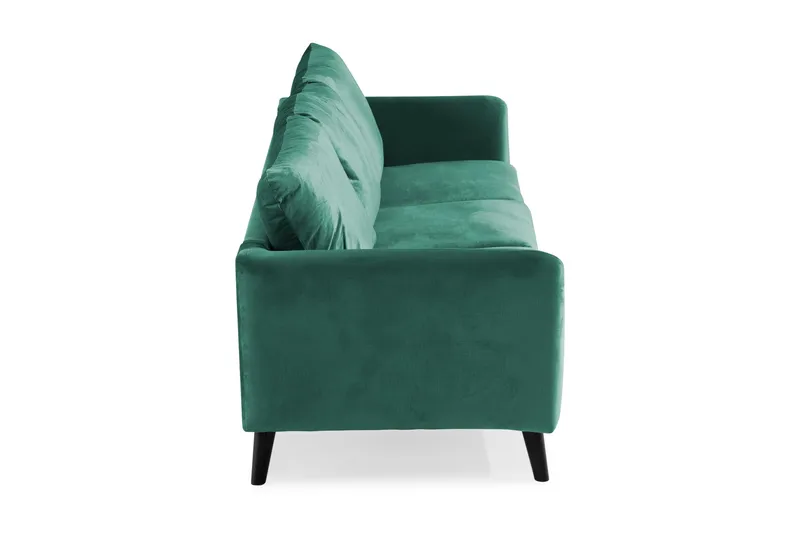Trend 3-sits Sammetssoffa - Grön - Möbler - Soffa - Sammetssoffa