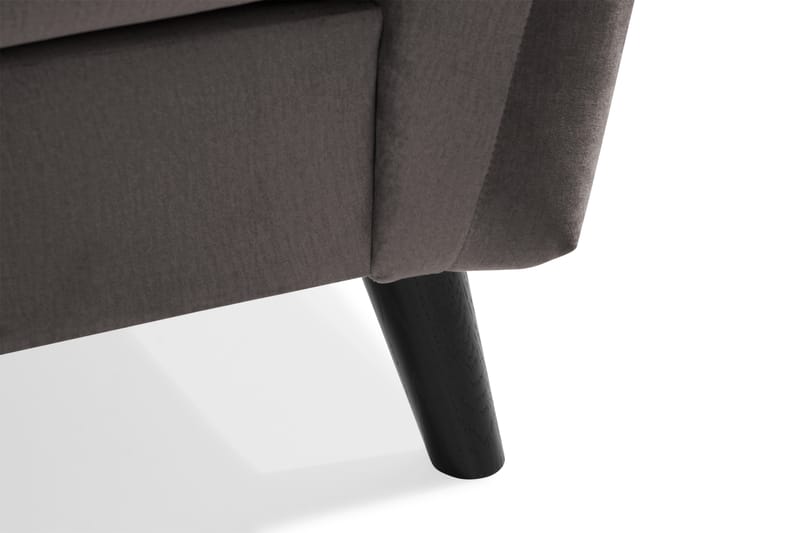 Trend 3-sits Sammetssoffa - Mörkgrå - Möbler - Soffa - Sammetssoffa