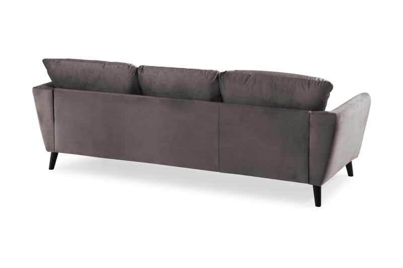 Trend 3-sits Sammetssoffa - Mörkgrå - Möbler - Soffa - Sammetssoffa