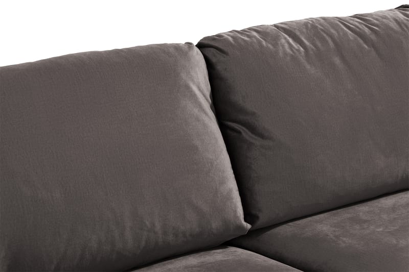 Trend 3-sits Sammetssoffa - Mörkgrå - Möbler - Soffa - Sammetssoffa