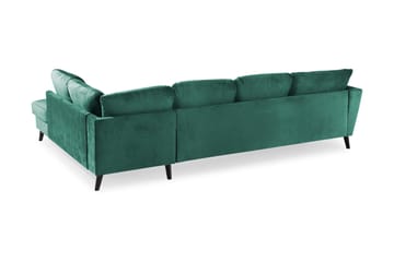Trend 4-sits Högervänd U-formad Soffa med Divan och Schäslong i Sammet - Grön - Möbler - Soffa - Sammetssoffa