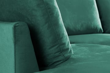 Trend 4-sits Vänstervänd U-formad Soffa med Divan och Schäslong i Sammet - Grön - Möbler - Soffa - Sammetssoffa