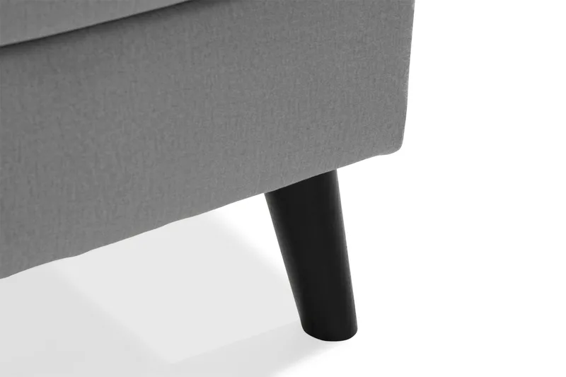 Trend 4-sits Vänstervänd U-formad Soffa med Divan och Schäslong i Sammet - Ljusgrå - Möbler - Soffa - Sammetssoffa