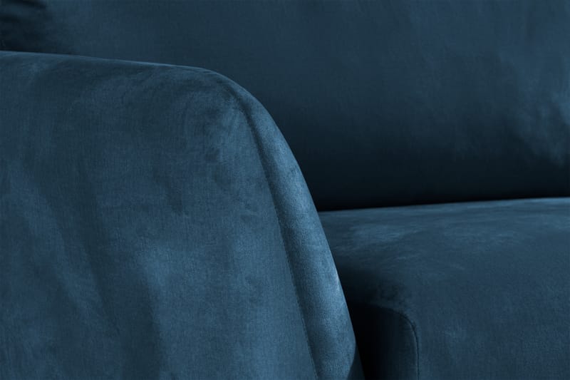 Trend Sammetssoffa 3-sits - Midnattsblå - Sammetssoffa - 3 sits soffa
