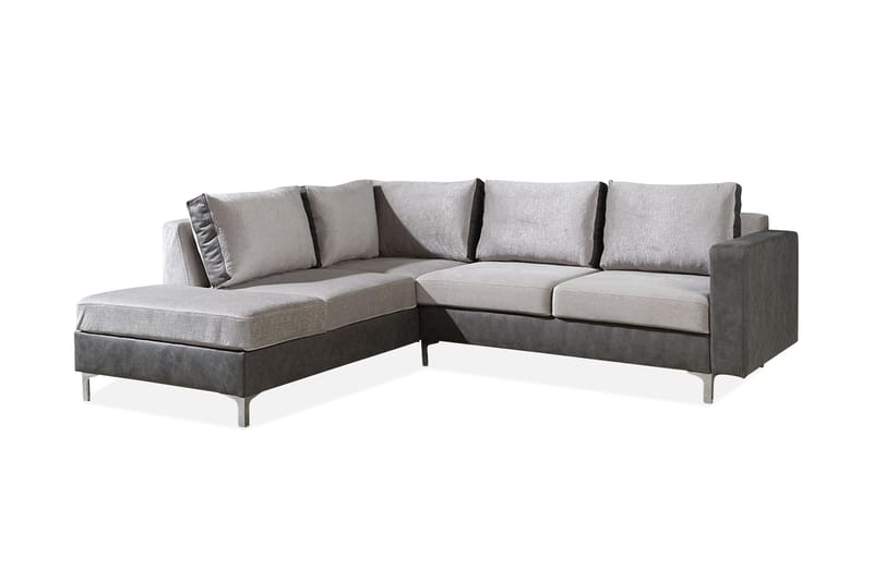 Truro 8-sits Soffa Höger - Grå - Divansoffor & schäslongsoffa - 4 sits soffa med divan - Sammetssoffa