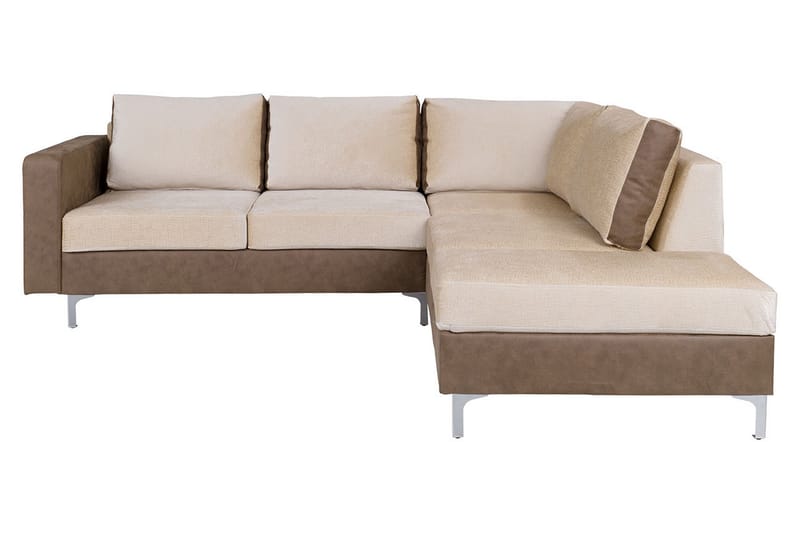 Truro 8-sits Soffa Vänster - Brun - Divansoffor & schäslongsoffa - 4 sits soffa med divan - Sammetssoffa