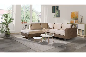 Truro 8-sits Soffa Vänster - Brun - Möbler - Soffa - Sammetssoffa