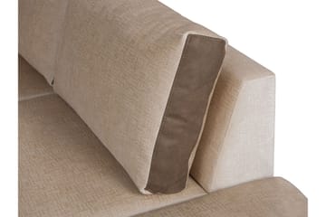 Truro Vänster L-formad Hörnsoffa med Divan i Tyg - Grå - Möbler - Soffa - Sammetssoffa