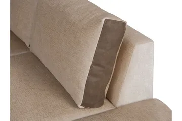 Truro Vänster L-formad Hörnsoffa med Divan i Tyg - Sandbeige - Möbler - Soffa - Sammetssoffa