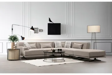 Sanroman Divansoffa - Beige - Möbler - Soffa - Divansoffor & schäslongsoffa