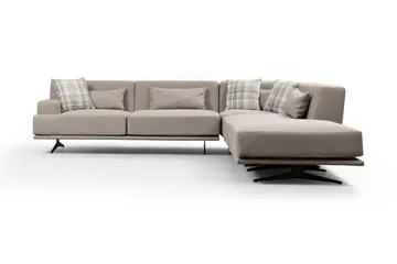 Sanroman Divansoffa - Beige - Möbler - Soffa - Divansoffor & schäslongsoffa