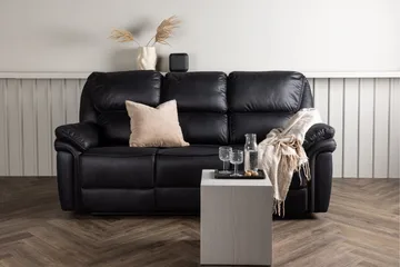 Saranda Reclinersoffa - Svart - Möbler - Soffa - Biosoffa & reclinersoffa - 3 sits biosoffa & reclinersoffa