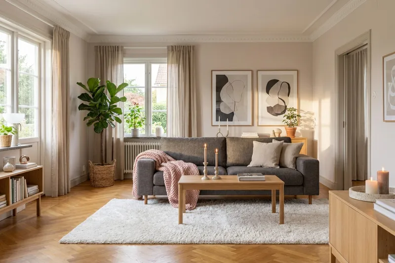 Scandi Djup 3-sits Soffa i Chenille - Grå - Möbler - Soffa - Sammetssoffa