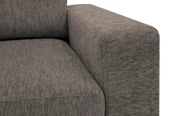 Scandi Djup 3-sits Soffa i Chenille - Grå - Möbler - Soffa - Sammetssoffa