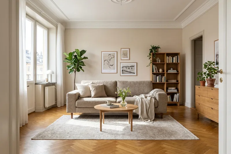 Scandi Djup 3-sits Soffa i Chenille - Mörkbeige - Möbler - Soffa - Sammetssoffa