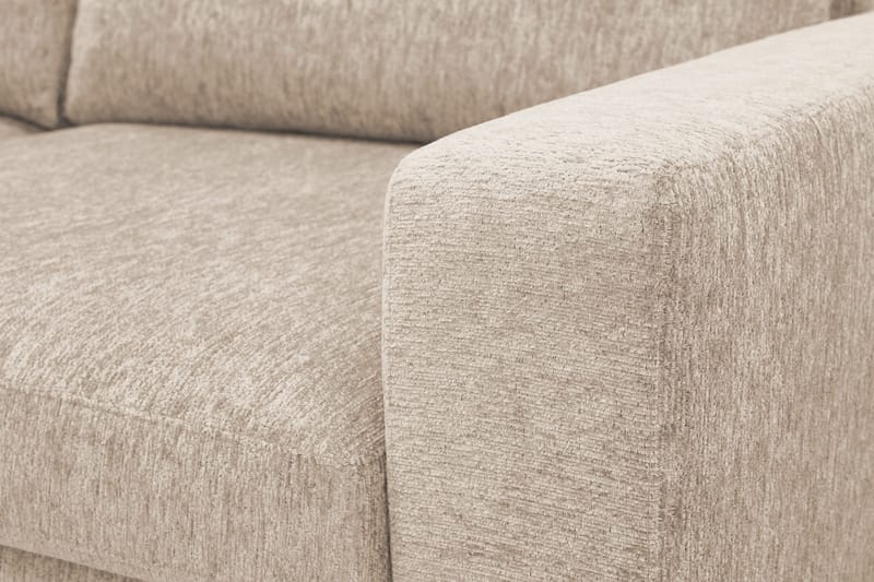 Scandi Djup 4-sits Soffa i Chenille - Beige - Möbler - Soffa - Sammetssoffa