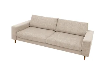 Scandi Djup 4-sits Soffa i Chenille - Beige - Möbler - Soffa - Sammetssoffa