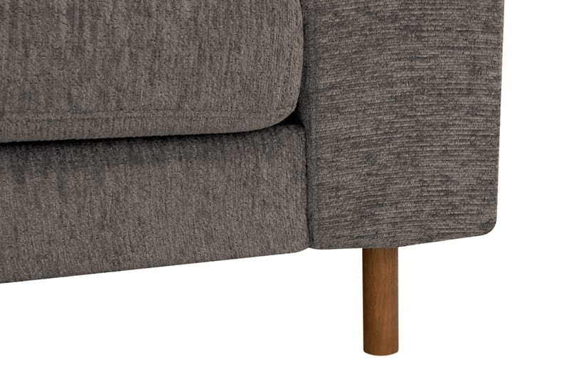 Scandi Djup 4-sits Soffa i Chenille - Grå - Möbler - Soffa - Sammetssoffa