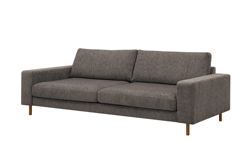 Scandi Djup 4-sits Soffa i Chenille - Grå - Möbler - Soffa - Sammetssoffa