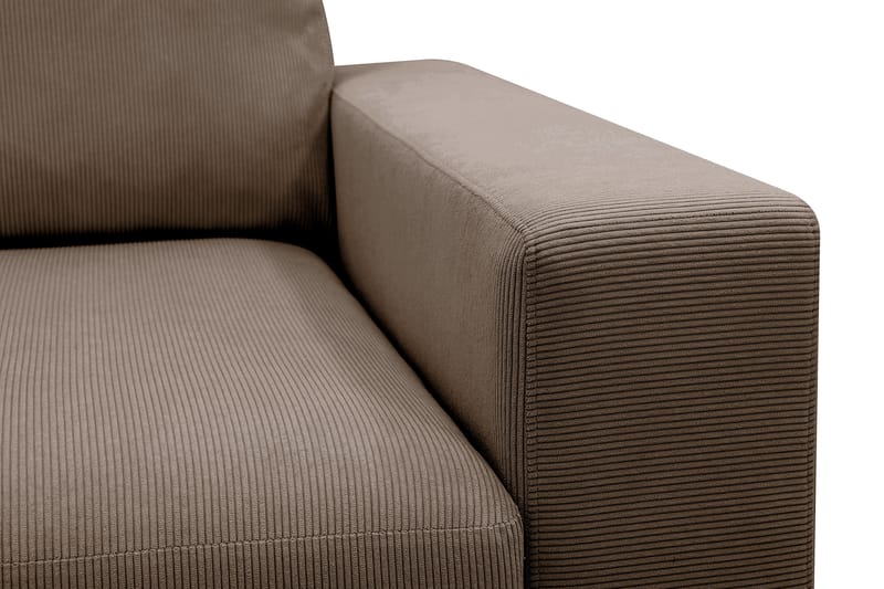 Scandi Djup 4-sits Soffa i Sammet - Brun - Möbler - Soffa - Sammetssoffa