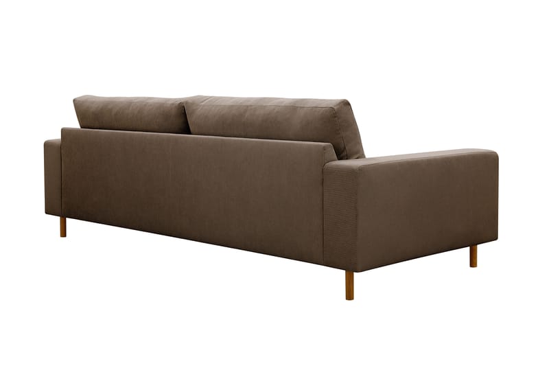 Scandi Djup 4-sits Soffa i Sammet - Brun - Möbler - Soffa - Sammetssoffa