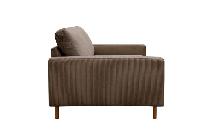 Scandi Djup 4-sits Soffa i Sammet - Brun - Möbler - Soffa - Sammetssoffa