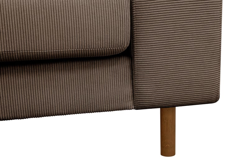 Scandi Djup 4-sits Soffa i Sammet - Brun - Möbler - Soffa - Sammetssoffa