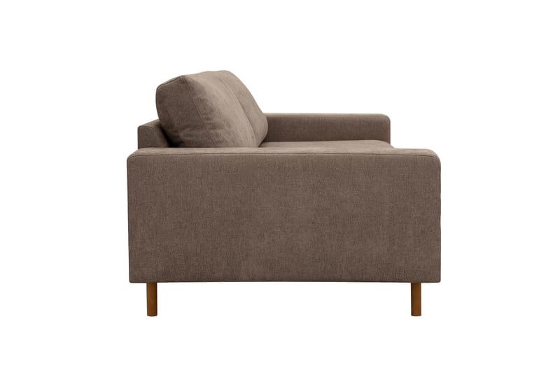 Scandi Djup 4-sits Soffa i Tyg - Mörkbrun - Möbler - Soffa - 4 sits soffa