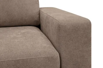 Scandi Djup 4-sits Soffa i Tyg - Mörkbrun - Möbler - Soffa - 4 sits soffa