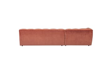 Schäslong Allure - Tvättad sammet rosa, Vänster - Möbler - Soffa - Hörnsoffa