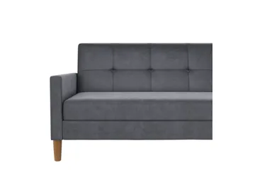 Schäslong Lilly Antracit, Sammet - Antracit, Sammet - Möbler - Soffa - Divansoffor & schäslongsoffa