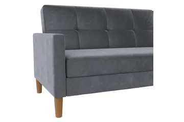 Schäslong Lilly Antracit, Sammet - Antracit, Sammet - Möbler - Soffa - Divansoffor & schäslongsoffa