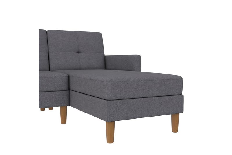 Schäslong Lilly Ljusgrå, Linne - Ljusgrå, Linne - Möbler - Soffa - Divansoffor & schäslongsoffa