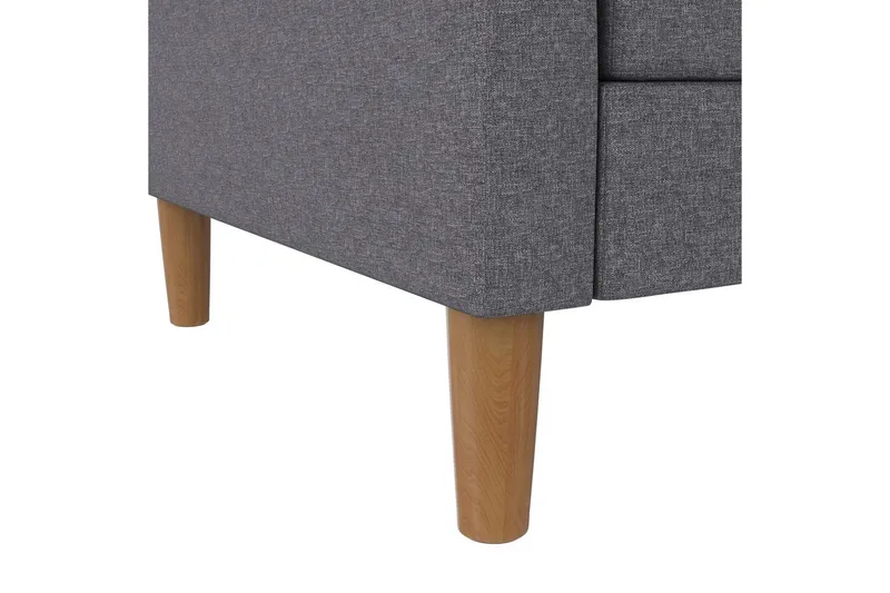 Schäslong Lilly Ljusgrå, Linne - Ljusgrå, Linne - Möbler - Soffa - Divansoffor & schäslongsoffa