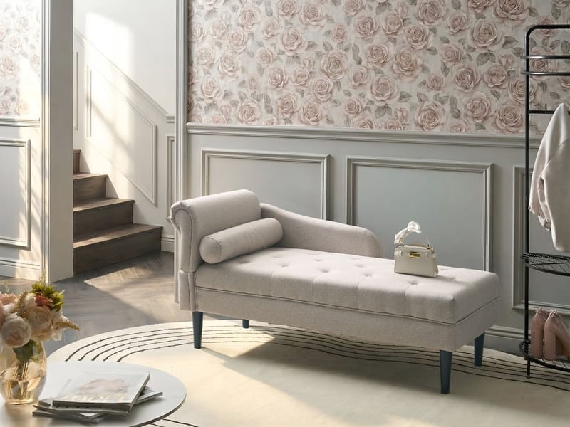 Schäslong Yvoire Vänstervänd - Beige - Möbler - Soffa - Dagbäddar
