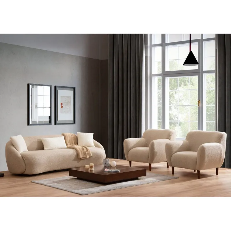 Scone 3-sits Soffa - Beige - Möbler - Soffa - 3 sits soffa