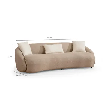 Scone 3-sits Soffa - Beige - Möbler - Soffa - 3 sits soffa