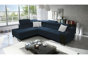 Seginus Bäddsoffa m. Schäslong 3-sits 210x127 - Blå - Möbler - Soffa - Bäddsoffa
