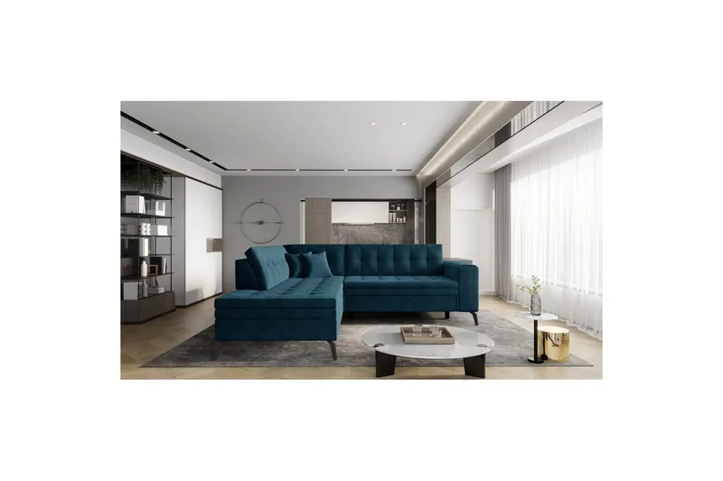 Sektion Eltap Lanvin 260x210x93 cm, Velvetmat 40, Vänster