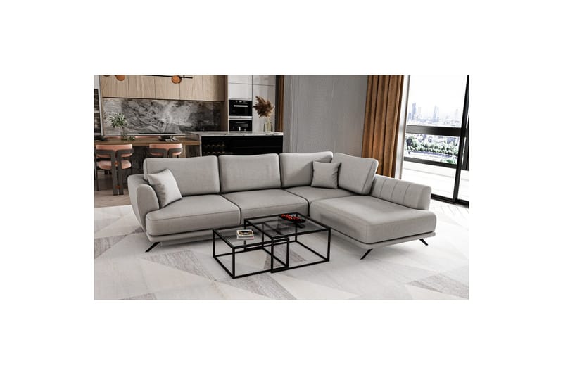 Sektion Eltap Larde 286x191x90 cm - Sola 4, Höger - Möbler - Soffa - Bäddsoffa