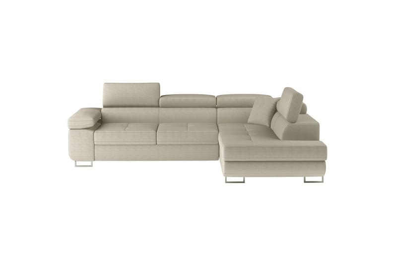 Sektionssoffa Eltap Anton 272x203x85 cm - Jarell 18, Ljusbeige, Höger - Möbler - Soffa - Bäddsoffa