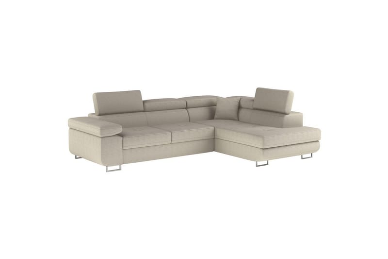 Sektionssoffa Eltap Anton 272x203x85 cm - Jarell 18, Ljusbeige, Höger - Möbler - Soffa - Bäddsoffa