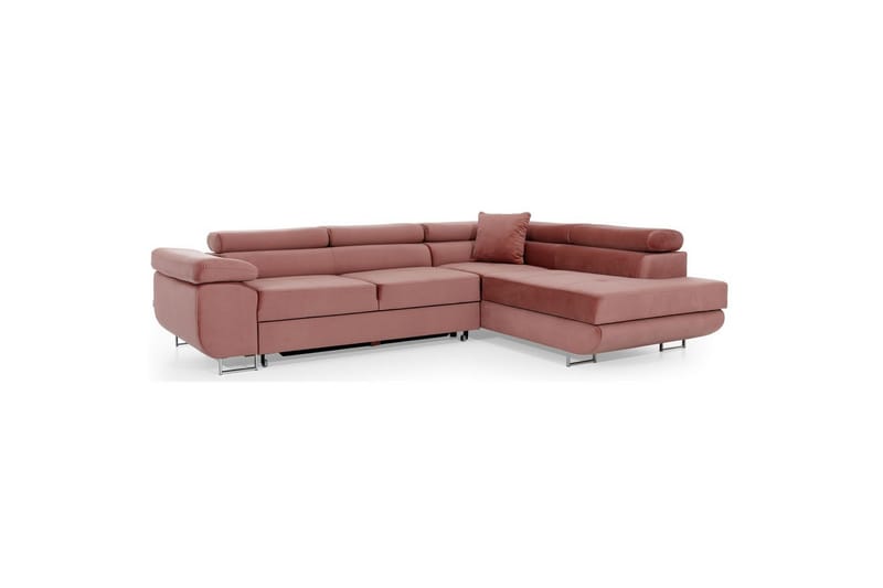 Sektionssoffa Eltap Anton 272x203x85 cm - Monolith 63, Rosa, Höger - Möbler - Soffa - Bäddsoffa