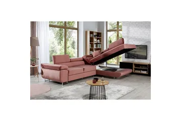 Sektionssoffa Eltap Anton 272x203x85 cm - Monolith 63, Rosa, Höger - Möbler - Soffa - Bäddsoffa