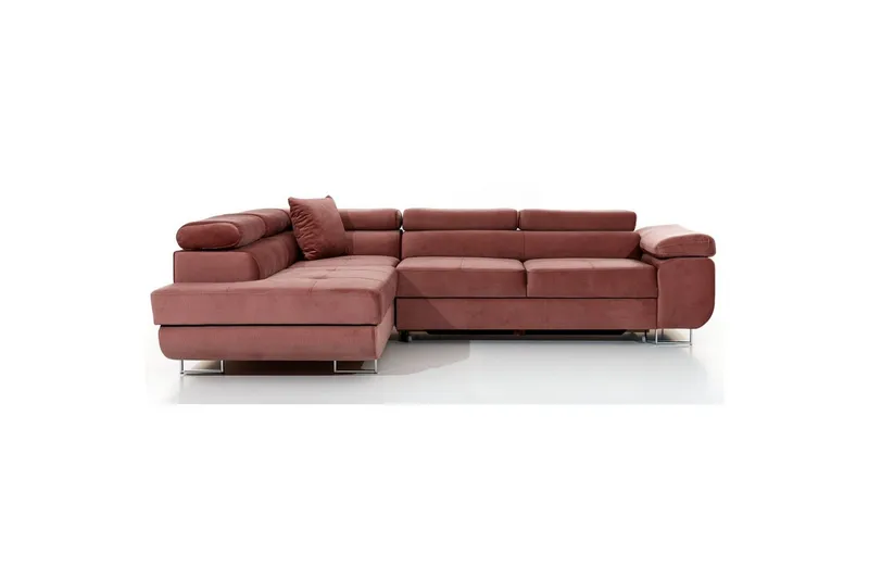 Sektionssoffa Eltap Anton 272x203x85 cm - Monolith 63, Rosa, Vänster - Möbler - Soffa - Bäddsoffa