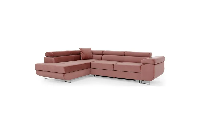 Sektionssoffa Eltap Anton 272x203x85 cm - Monolith 63, Rosa, Vänster - Möbler - Soffa - Bäddsoffa
