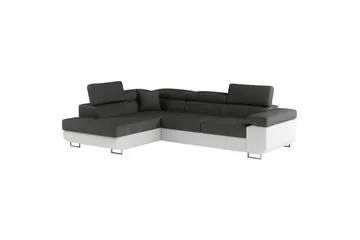 Sektionssoffa Eltap Anton 272x203x85 cm - Sawana 05, Soft 17, Grå, Vit, Vänster - Möbler - Soffa - Bäddsoffa