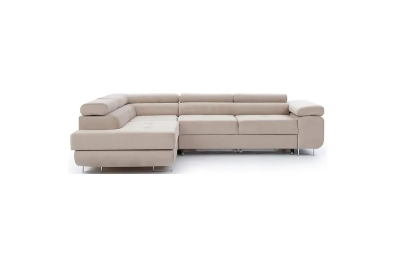 Sektionssoffa Eltap Anton 272x203x85 cm - Paros 02, Beige, Vänster - Möbler - Soffa - Bäddsoffa