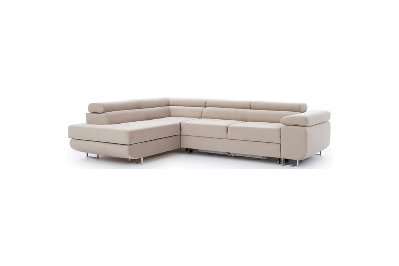 Sektionssoffa Eltap Anton 272x203x85 cm - Paros 02, Beige, Vänster - Möbler - Soffa - Bäddsoffa