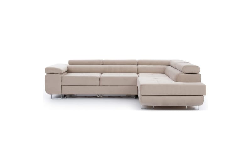 Sektionssoffa Eltap Anton 272x203x85 cm - Paros 02, Beige, Höger - Möbler - Soffa - Bäddsoffa